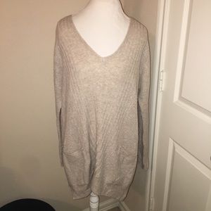 Oatmeal tunic sweater